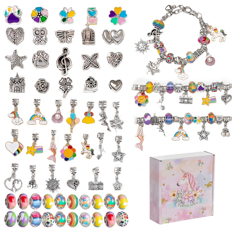 Beads, Unicorn/Mermaid Crafts Gifts Set Jewelry Set Bracelet Making Kit for Girls Teens Age 8-12