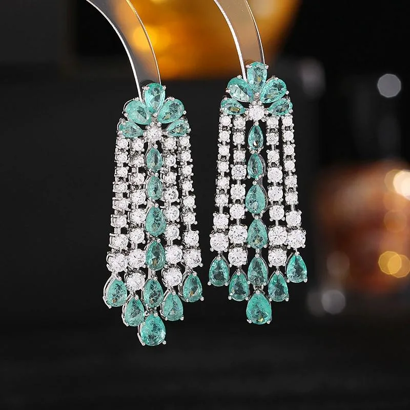 Wholesale Brass &amp; CZ Earrings Ear Studs Multy CZ Color Avaliable