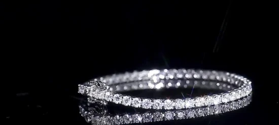 Fashion Customized Men and Women Tennis Bracelet with 18K Gold and 4mm Lab Grown Diamond